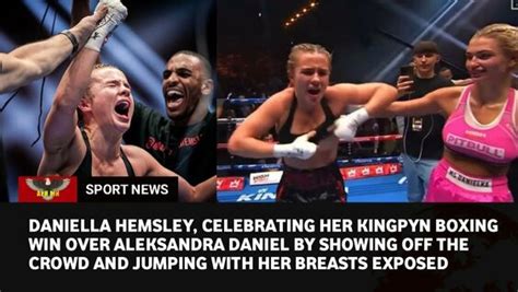 onlyfans model flashes crowd|OnlyFans Model Daniella Hemsley Flashes Crowd After Boxing Win